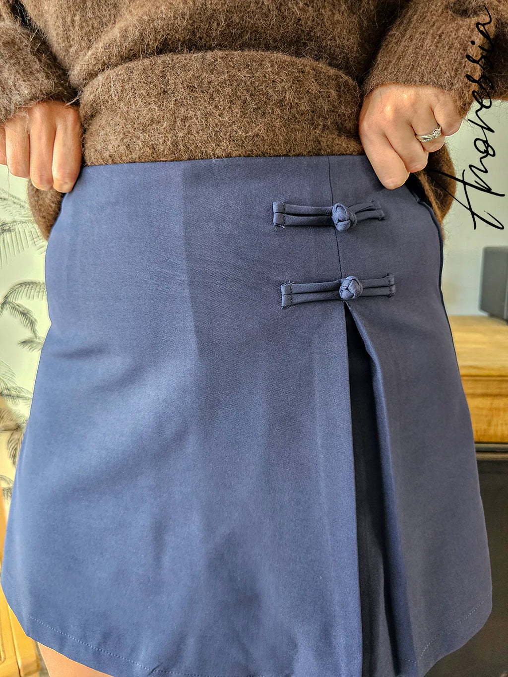 Jupe Short Bleu Marine Femme — Jupe Short Navy