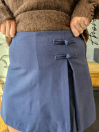 Jupe Short Bleu Marine Femme — Jupe Short Navy