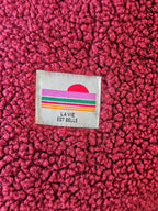 Veste Sherpa Bordeaux Femme — Veste Lovely