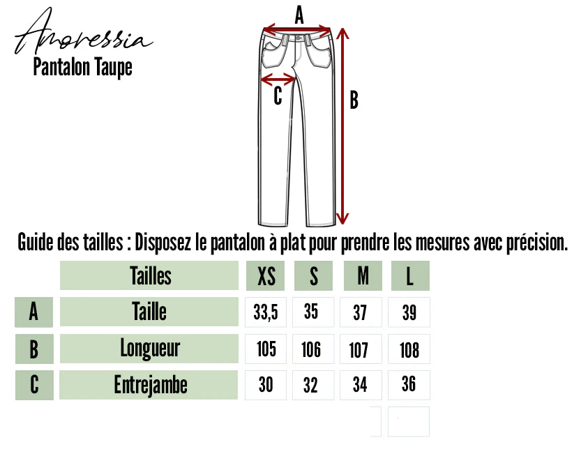 Pantalon Taupe — Pantalon Classique Taupe Coupe Élégante Femme zoom