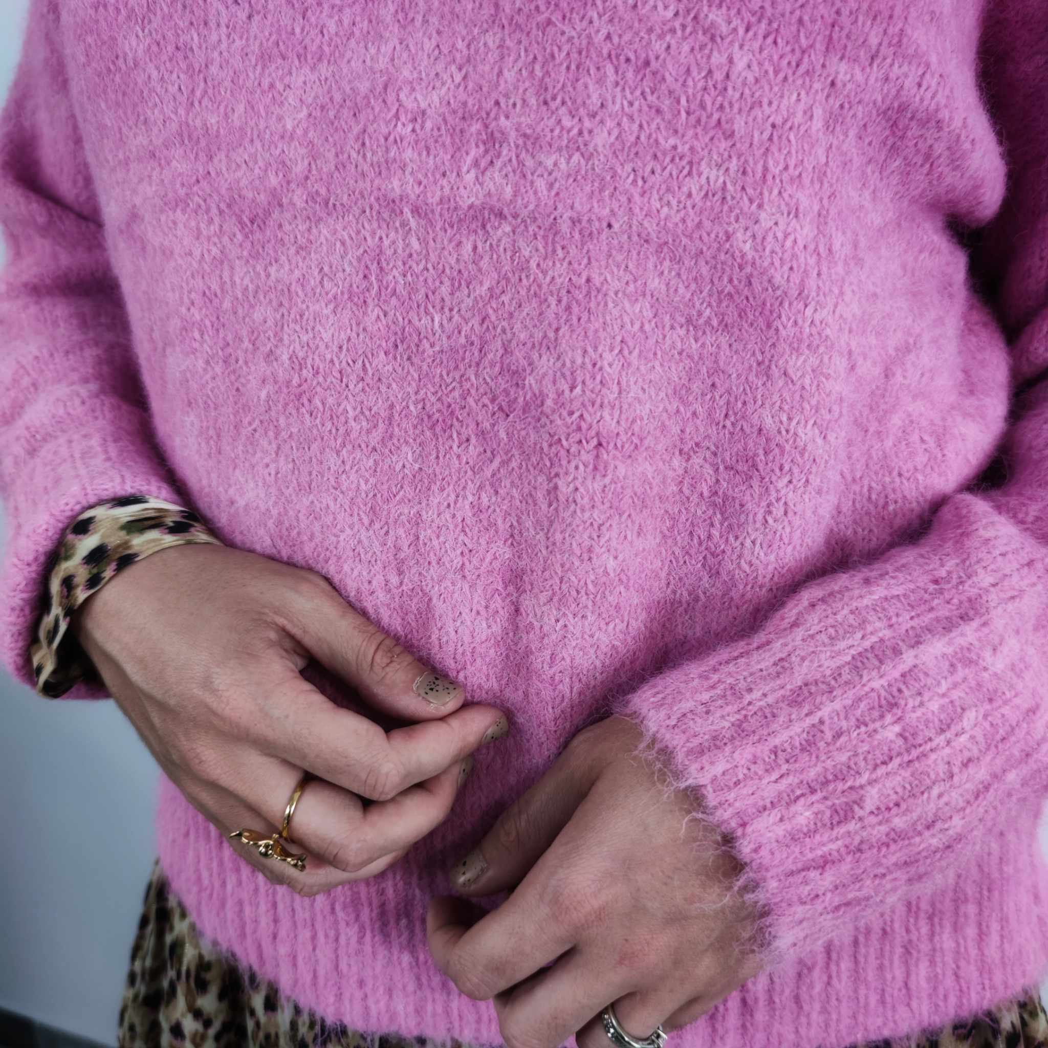Pull Rosa — Pull Rose Femme photo portée